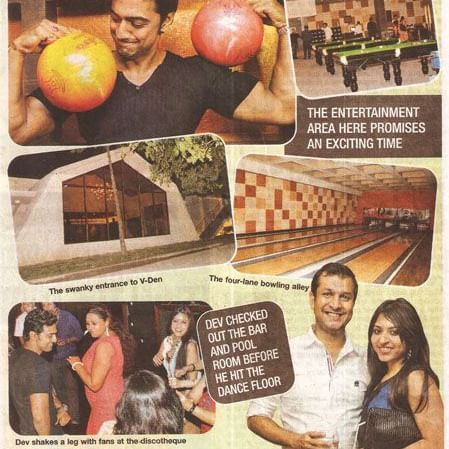 A newspaper clipping with the title Fun, the Vedic Way, featuring images of people  smiling.