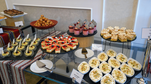 the Dessert section during a buffet - La Maison Hotel, Doha