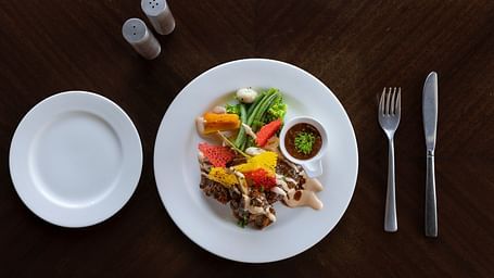 a well kept plate of salad