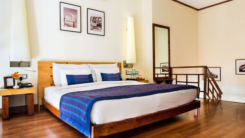 The interior of the club rooms at the best hotel in Jaipur