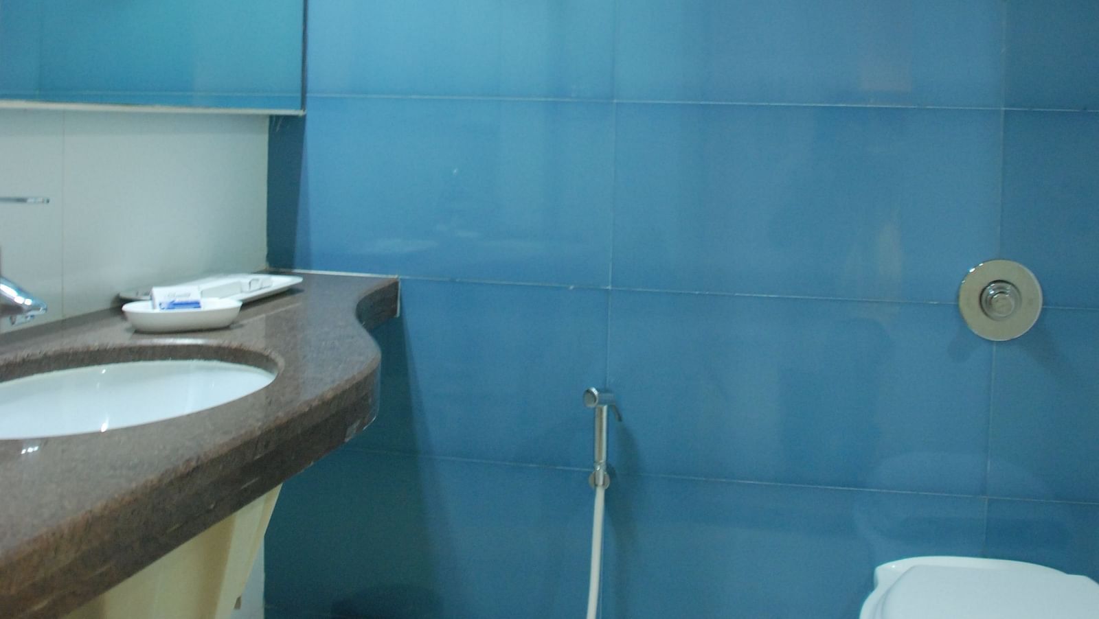 Image of a washroom with modern amenities at The Oriental Residency