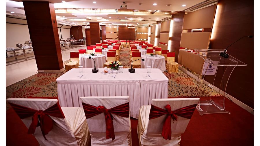cluster style seating arrangement at Vasundhara