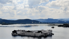 Aerial view of Taj Lake Palace - Udaipur 
