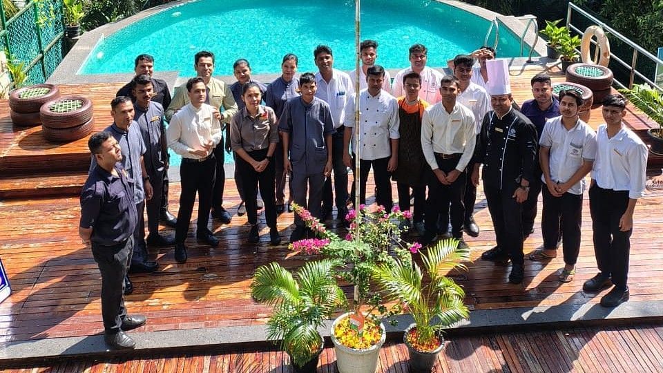 Sea Hills Staff by Pool