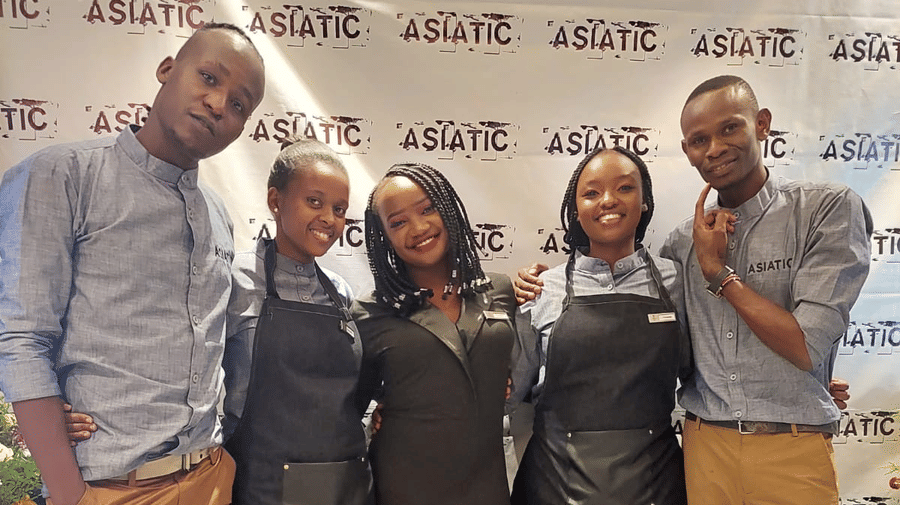 The chefs of Asiatic Rooftop Bar and Restaurant in Kenya standing 2