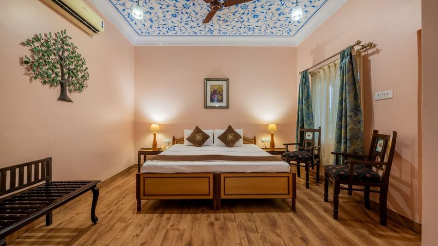 113 - Deluxe with Sit Out - Room & Suites - Suryaa Villa - Boutique Hotel in Jaipur- 1