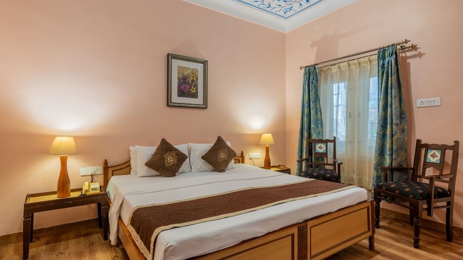 113 - Deluxe with Sit Out - Room & Suites - Suryaa Villa - Boutique Hotel in Jaipur- 3