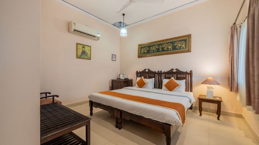 120 - Deluxe with Sit Out - Room & Suites - Suryaa Villa - Boutique Hotel in Jaipur- 2