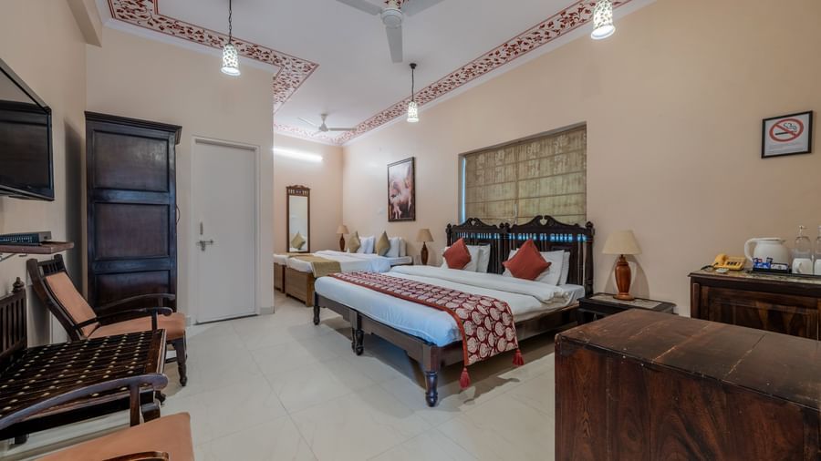 123-Family Room - Room & Suites - Suryaa Villa - Boutique Hotel in Jaipur- 1