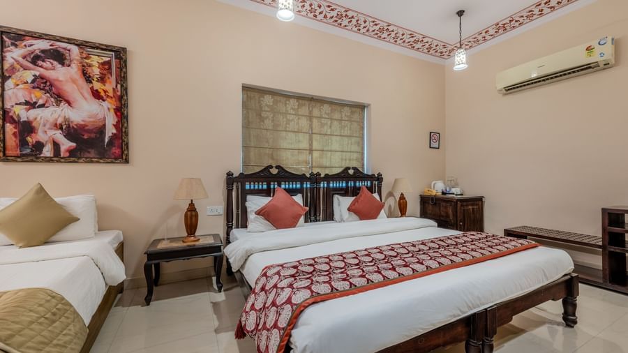 123-Family Room - Room & Suites - Suryaa Villa - Boutique Hotel in Jaipur- 3