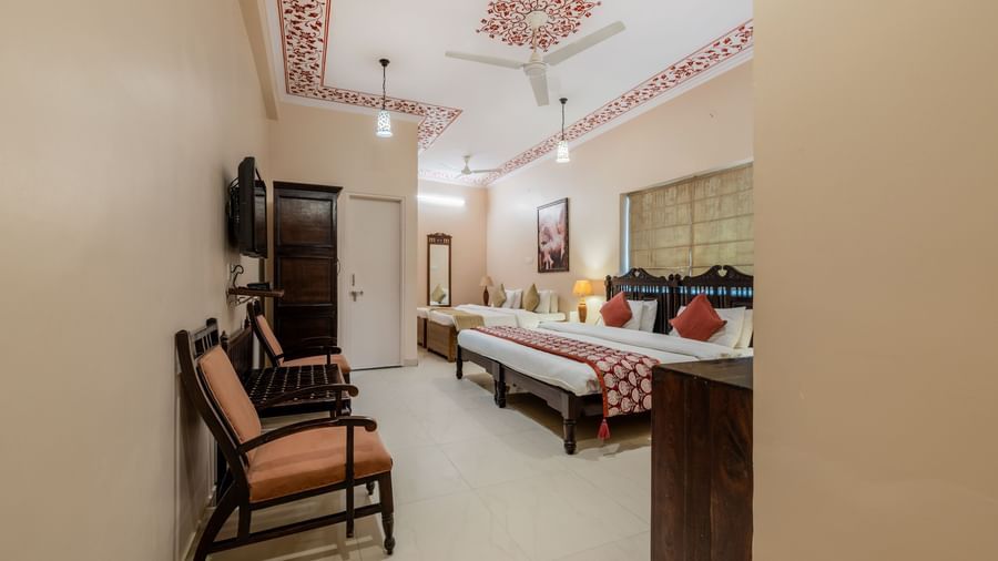 123-Family Room - Room & Suites - Suryaa Villa - Boutique Hotel in Jaipur- 8