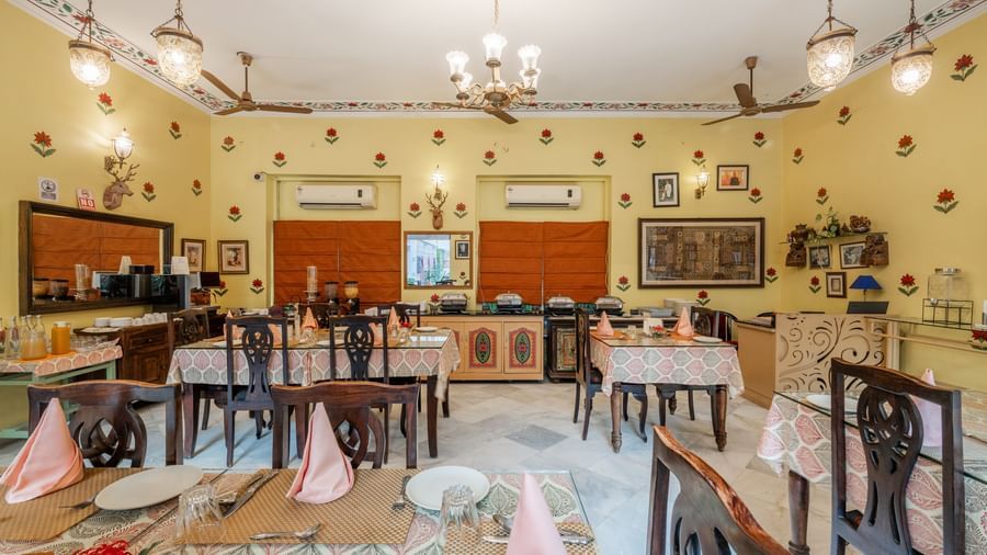 Dining - Restautant- Heritage Hotel in Jaipur-Suryaa Villa - 2