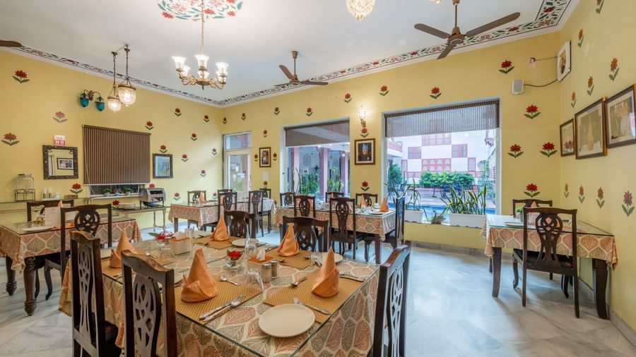 Dining - Restautant- Heritage Hotel in Jaipur-Suryaa Villa - 3