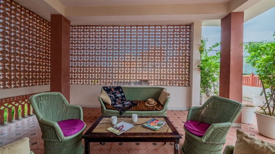 Junior Suite - Sit Out - Room & Suites - Suryaa Villa - Boutique Hotel in Jaipur-Suryaa Villa - 6