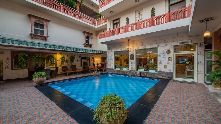 Pool - Boutique Hotel in Jaipur-Suryaa Villa - 3