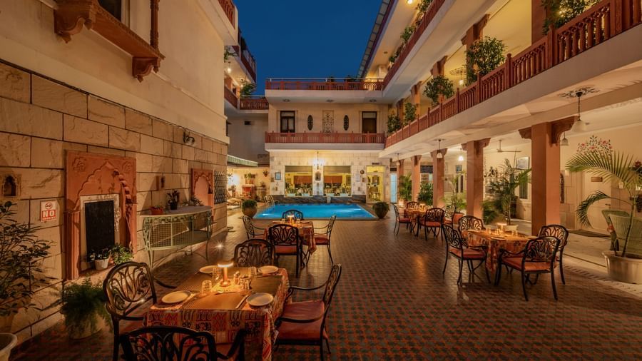 Poolside Courtyard - Boutique Hotel in Jaipur-Suryaa Villa-1