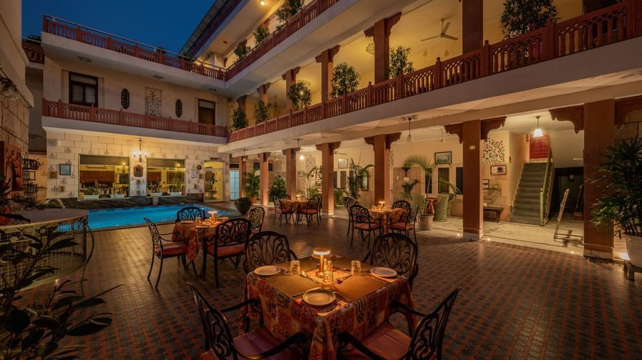 Poolside Courtyard - Boutique Hotel in Jaipur-Suryaa Villa-2