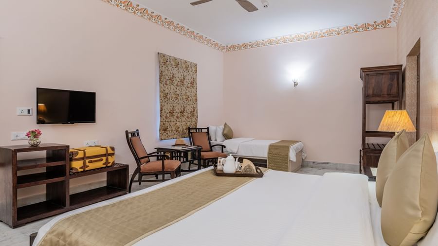 Triple Room- Room & Suites - Suryaa Villa - Boutique Hotel in Jaipur- 5