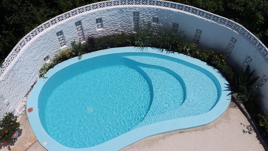 Monsoon Villa Private Swimming Pool Aerial View