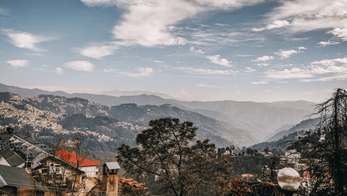 aerial view of shimla
