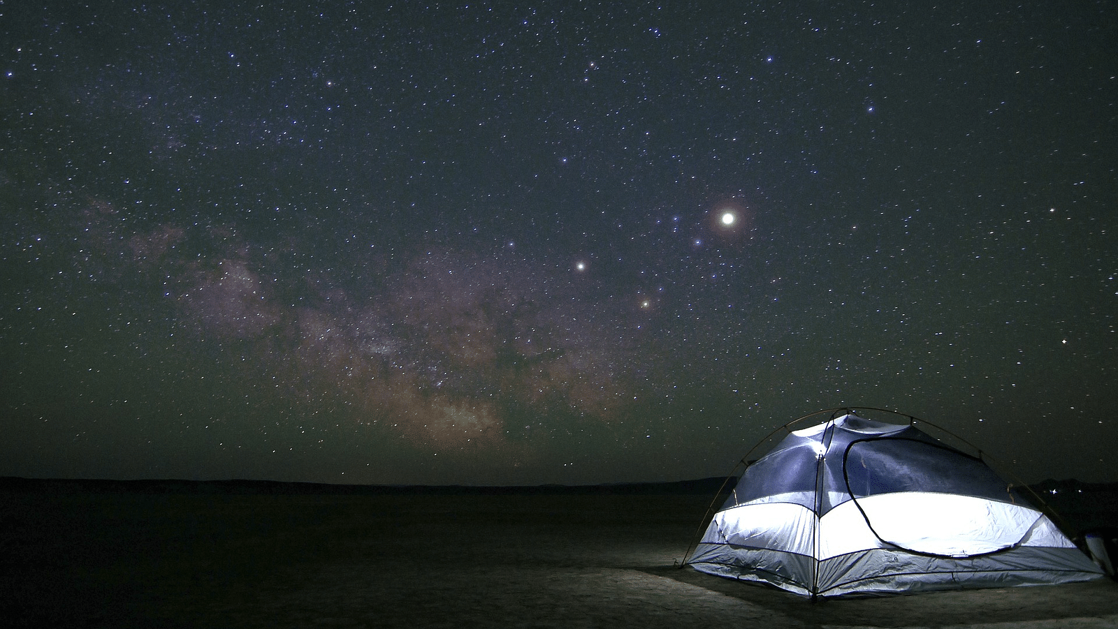 an image of Camping under starry skies 