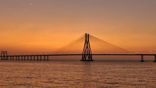 Bandra sea link in the evening