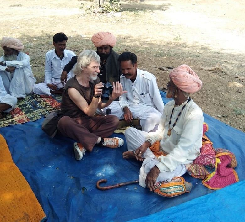 A foreigner spending time with the locals - Dev Shree, Deogarh