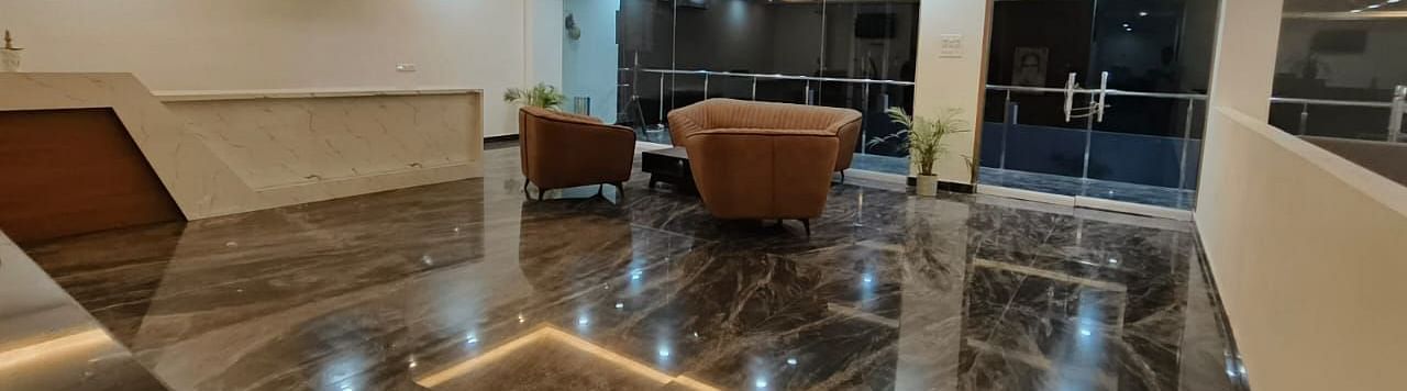 Lobby area of ANS M Square Hotel & Resort, Kalaburagi
