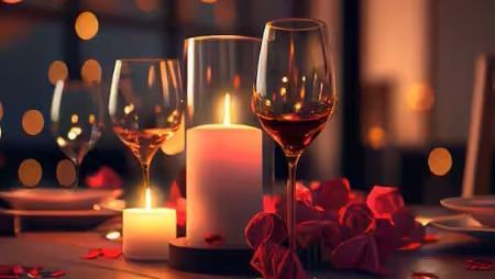 Candle light dinner