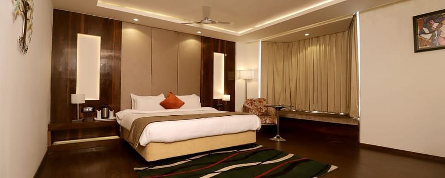 an overview of the suite at 5 Flowers Ananta Elite, Kota