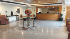 An image of the reception 