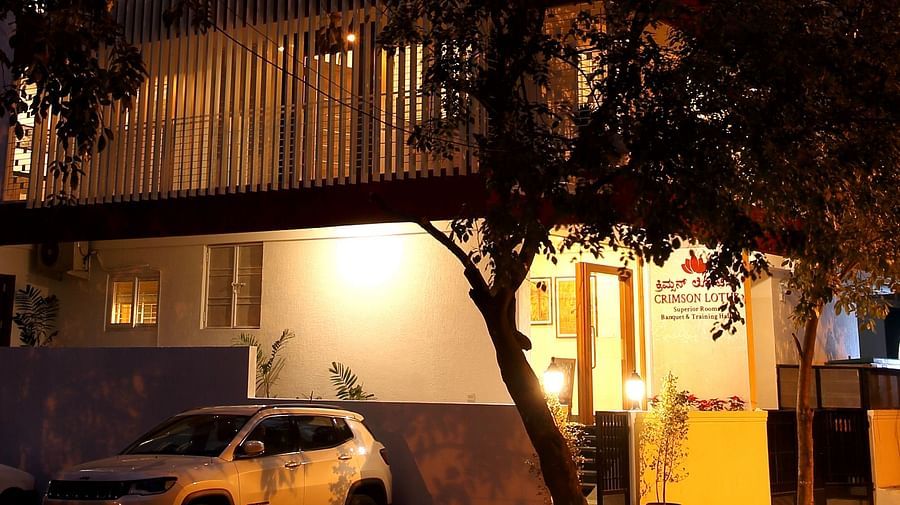 Crimson Lotus Night View Facade 3