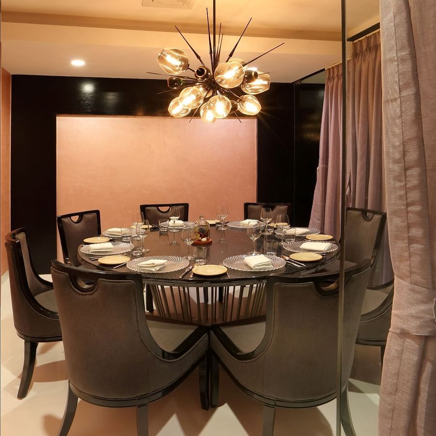 The Empresa Boutique Hotel - the sitting area at White Charcoal restaurant in Andheri 1