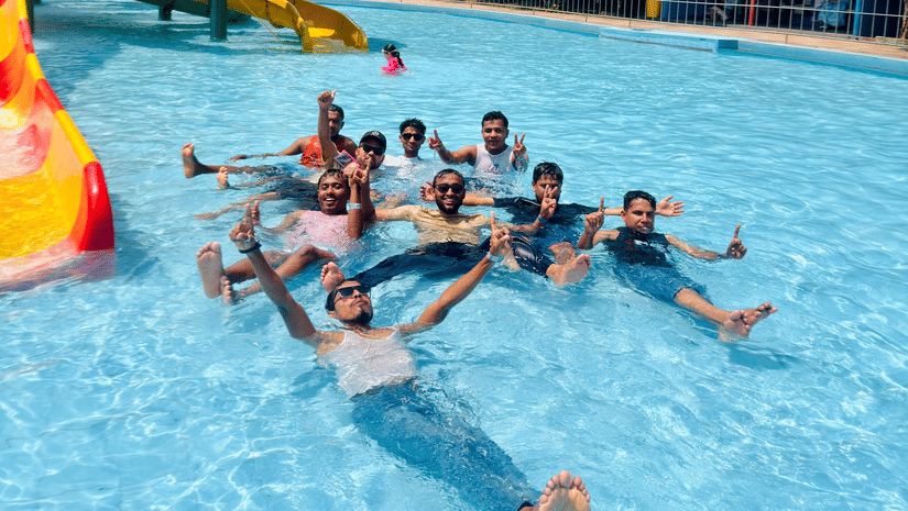 Spend a fun-filled day at Water Ville Water Park with exciting slides, wave pools, and family attractions, just a short drive from Pride Elite Himatnagar.