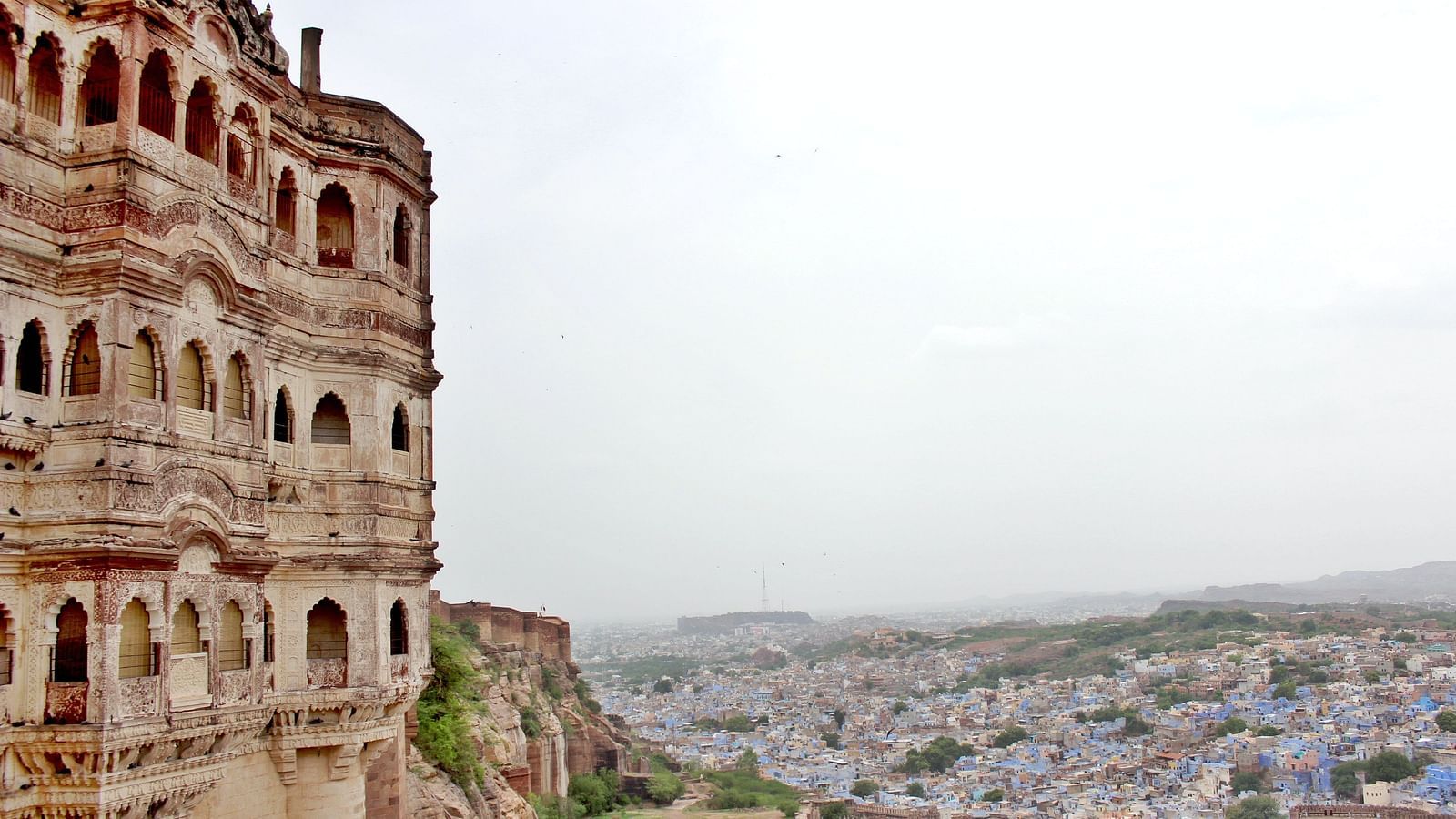 A view of the city from the city fort