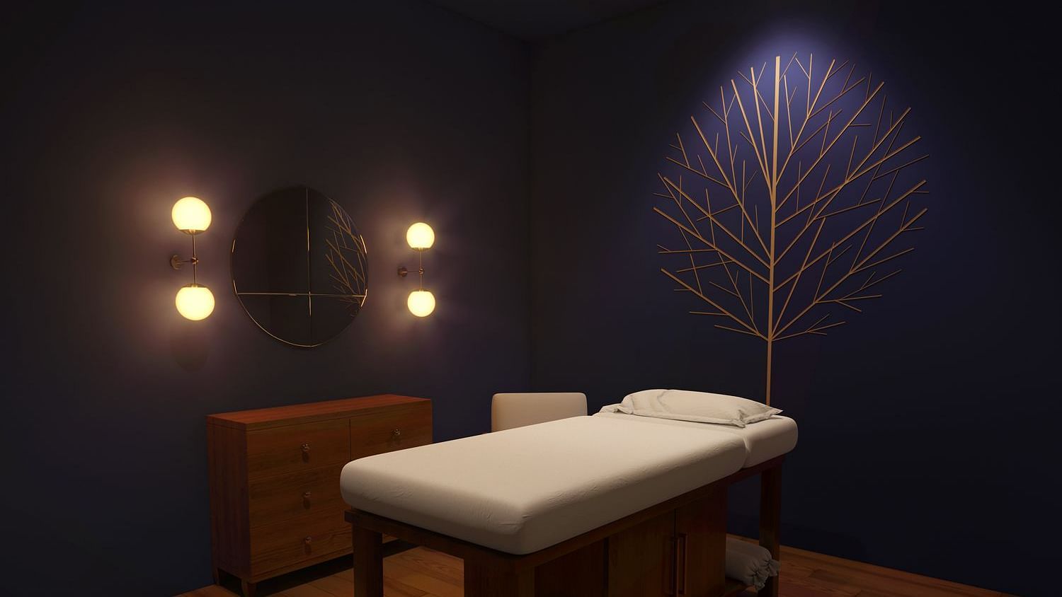 Interior of a Wellness Spa in Bodhgaya Marasa