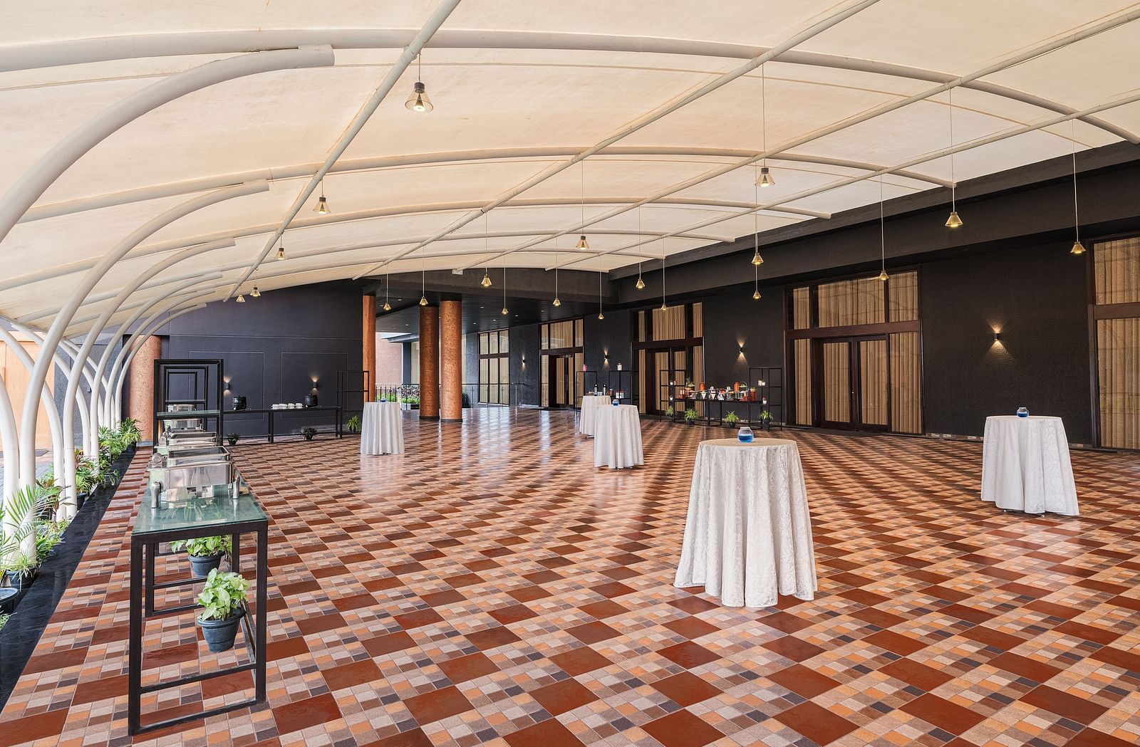 Pre-function area of Grand Ballroom at Essentia Luxury Hotel, Indore