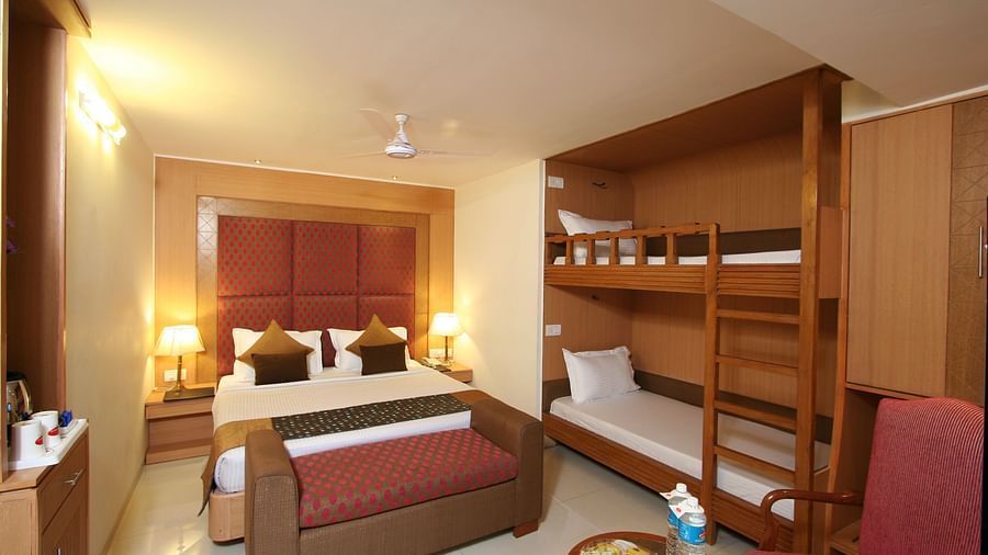 Beds in Family suites of Hotel Southern in New Delhi