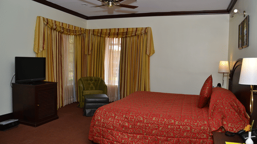 bedroom of one of our hotel rooms in Kodaikanal