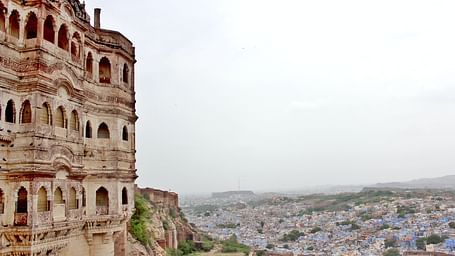 A view of the city from the city fort