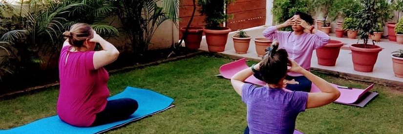 yoga-session-lamrin @ Lamrin Boutique Cottages, Rishikesh