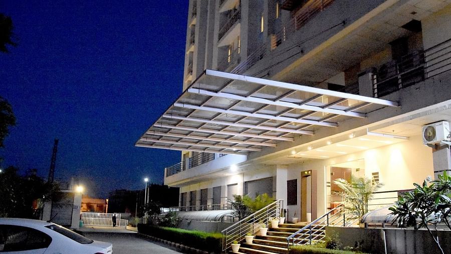 Entrance view in the night - Starlit Suites, Neemrana