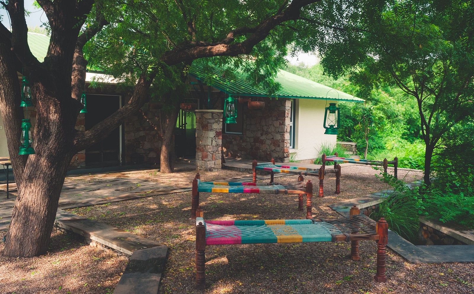 The common area with two beds - Trees N Tigers, Sariska