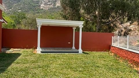 the stage of Hill View Garden at Summer House, Nandi Hills