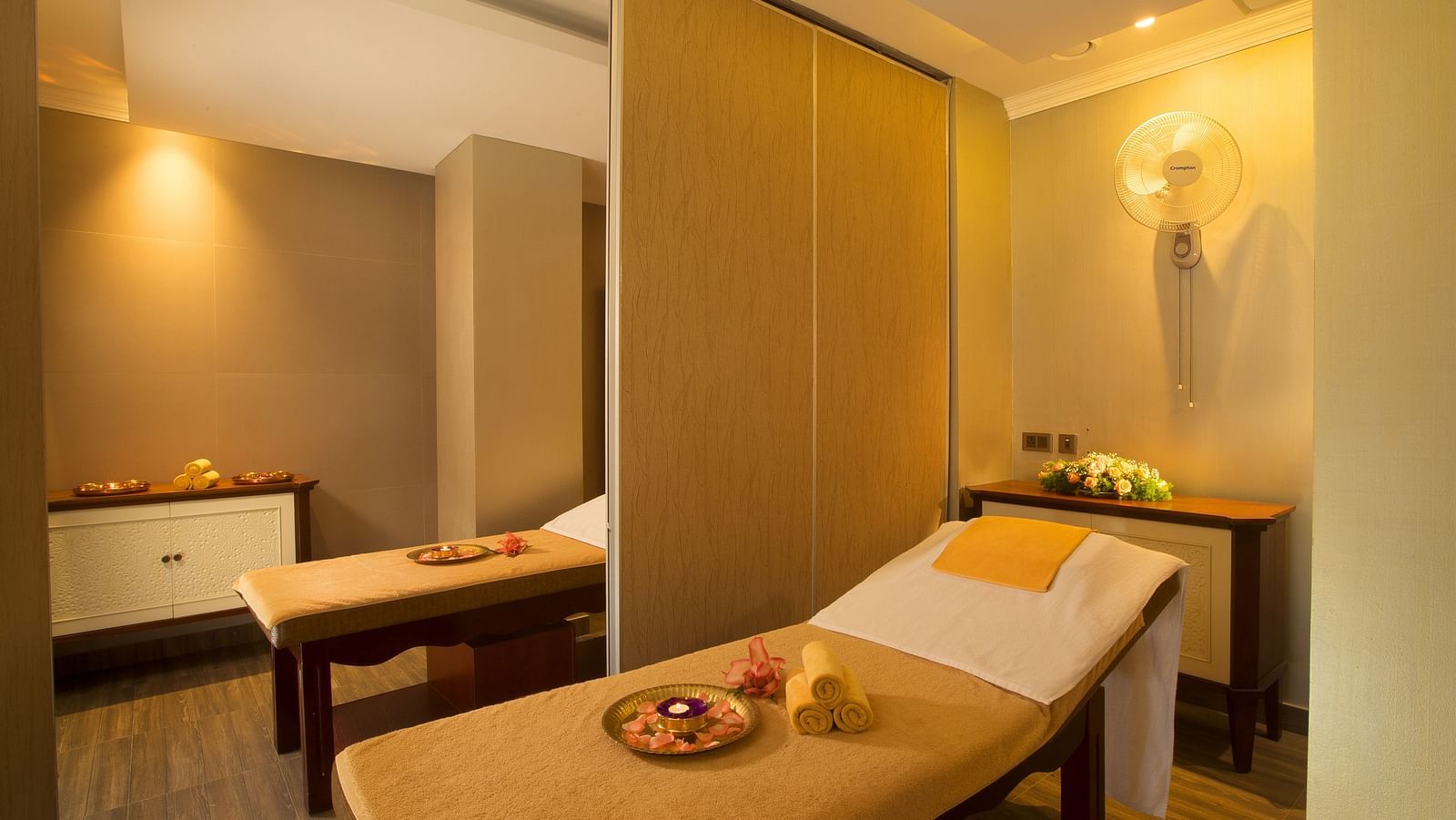 Spa area at Fragrant Nature Munnar with seating arranged neatly and ready for guests