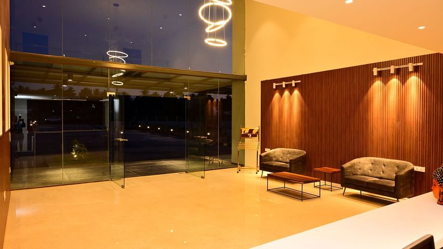 Well lit reception area at night 6 - Clarks Inn Express, KRS Road, Mysore