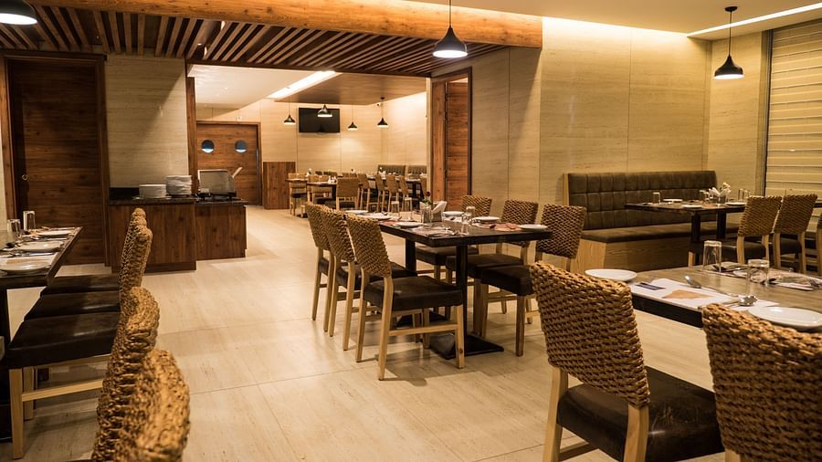 interiors of a restaurant at Cholaa Dynasty, Kumbakonam