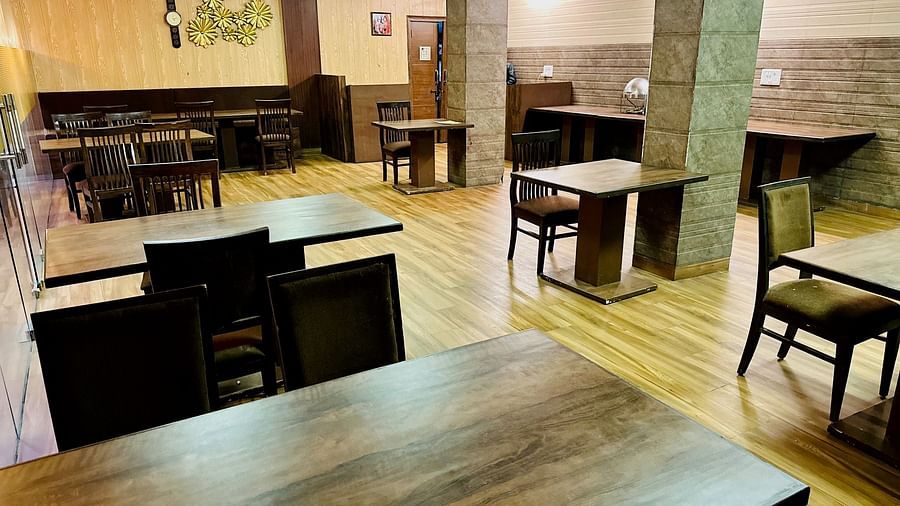 Aval International - interior view of the restaurant with seating options