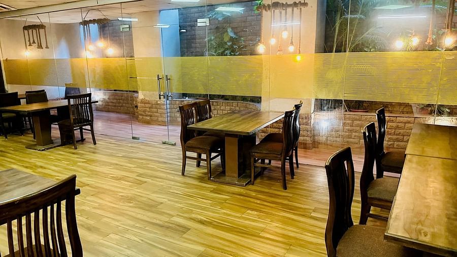 Aval International - interior view of the restaurant with w