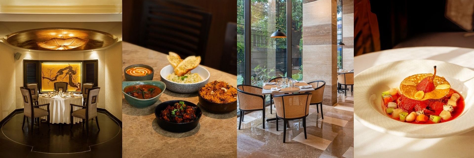 Resized banner image for the Residency Chennai dining page, featuring a variety of dining room and food images